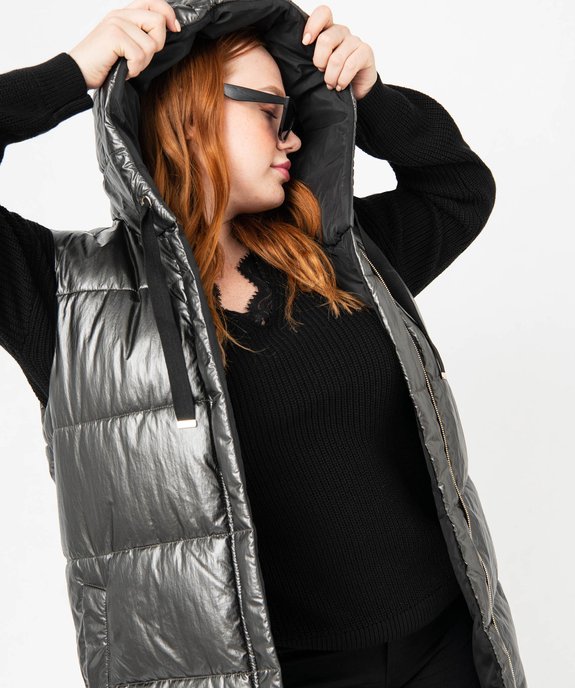 Blouson matelassé à capuche femme grande taille vue2 - GEMO (G TAILLE) - GEMO