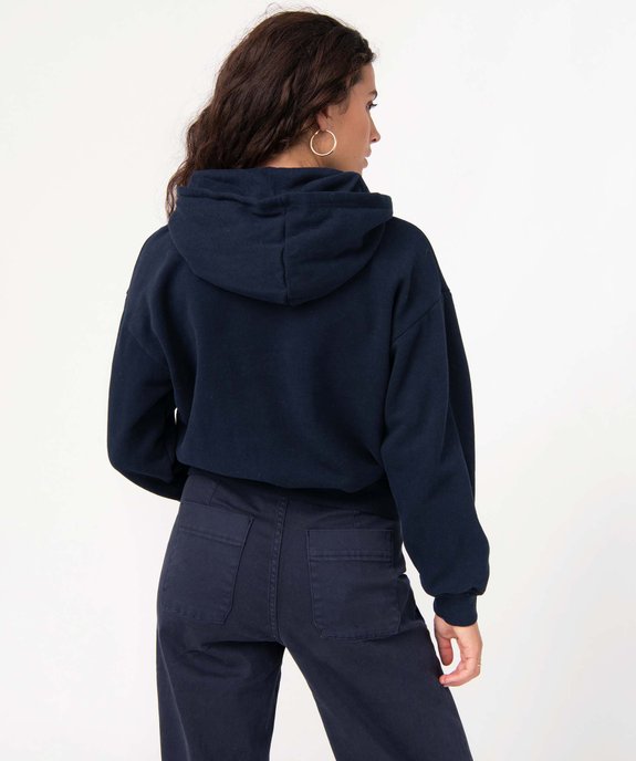 Sweat femme à capuche avec motif - LuluCastagnette vue4 - LULUCASTAGNETTE - GEMO