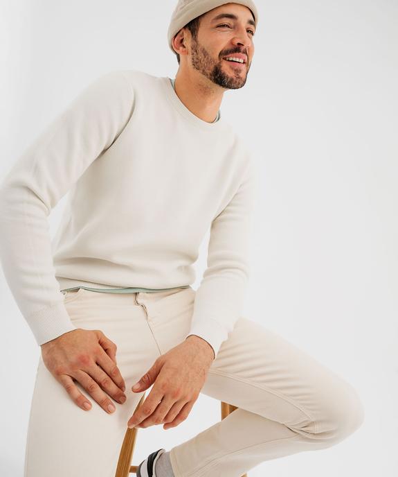 Pull en coton homme vue1 - GEMO (HOMME) - GEMO