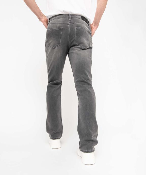 Jean coupe Straight délavé homme vue3 - GEMO 4G HOMME - GEMO