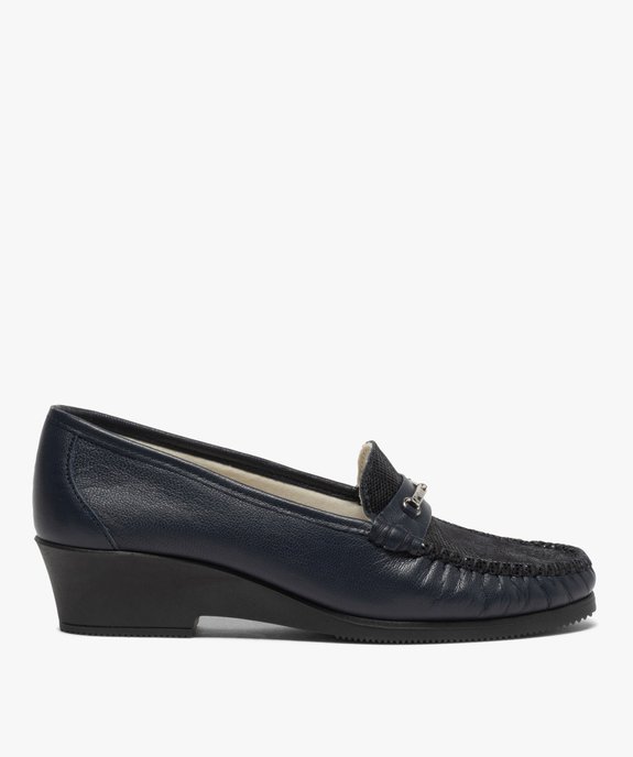 Mocassins femme confort dessus cuir verni vue1 - GEMO (CONFORT) - GEMO