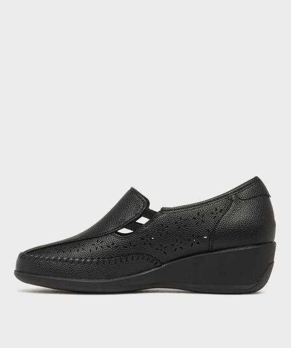 Chaussures confort à talon compensé femme - G’Flex vue3 - G'FLEX - GEMO