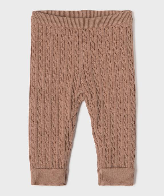 Pantalon en maille torsadée bébé (lot de 2) vue3 - GEMO(BB COUCHE) - GEMO
