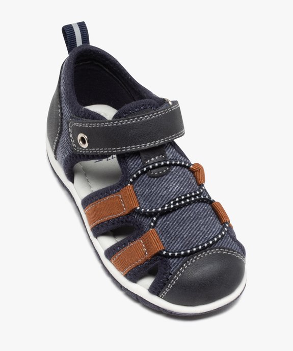 Sandales bébé garçon multi-matières à bout fermé vue5 - GEMO(BEBE DEBT) - GEMO