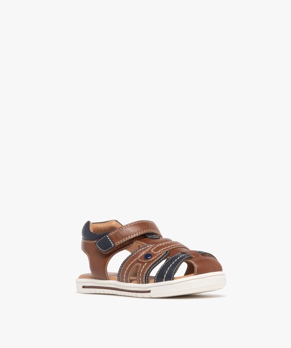 Sandales à brides, scratch et bout fermé garçon - Buggy Shoes vue2 - BUGGY GEMO FOR GOOD - GEMO