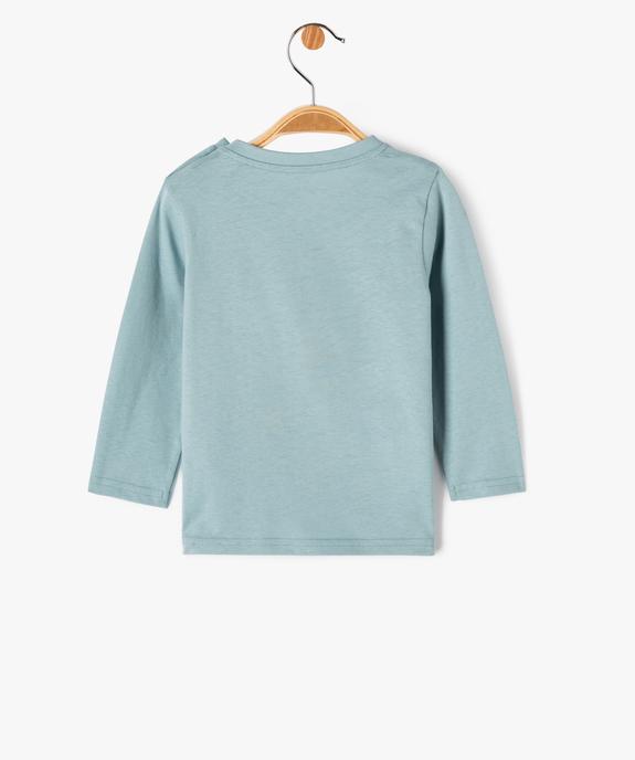 Tee-shirt à manches longues et message humoristique bébé garçon vue3 - GEMO(BEBE DEBT) - GEMO