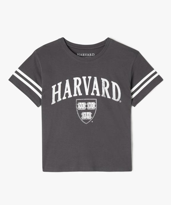 Tee-shirt manches courtes oversize imprimé fille - Harvard vue1 - HARVARD - GEMO
