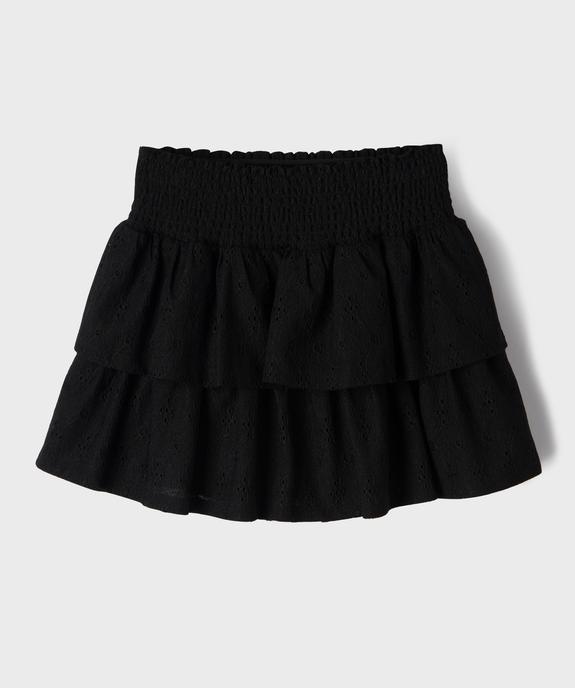 Jupe à volants avec doublure short invisible fille vue3 - GEMO (JUNIOR) - GEMO