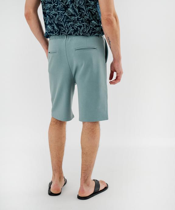 Bermuda en maille piquée coupe ample homme vue3 - GEMO 4G HOMME - GEMO