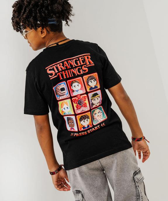 Tee-shirt manches courtes avec motif dos garçon - Stranger Things vue5 - STRANGER THINGS - GEMO