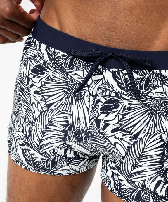 Maillot de bain boxer imprimé tropical homme  vue2 - GEMO (PLAGE) - GEMO