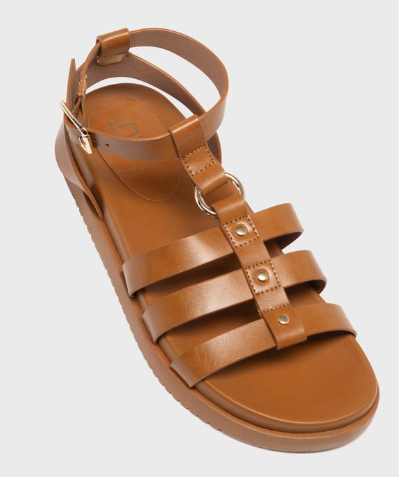 Sandales à brides avec détails métalliques femme - 5 Miles vue5 - 5 MILES - GEMO