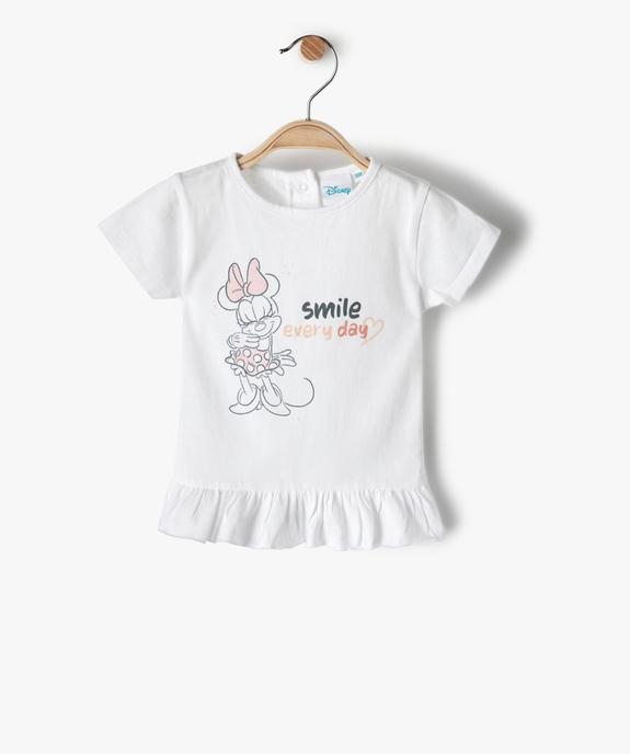Tee-shirt bébé fille avec motif Minnie – Disney vue1 - DISNEY DTR - GEMO