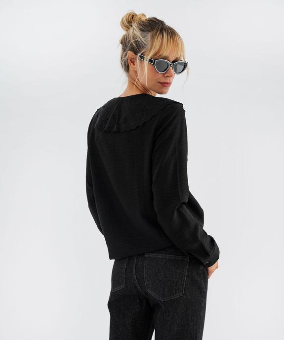 Chemise avec grand col en broderie anglaise femme vue3 - GEMO(FEMME PAP) - GEMO