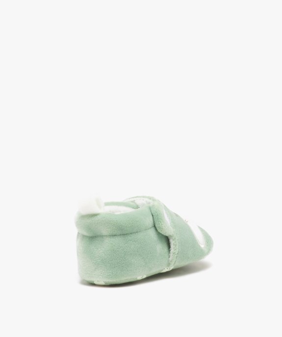 Chaussons de naissance bébé garçon hippopotame en velours vue4 - GEMO 4G BEBE - GEMO
