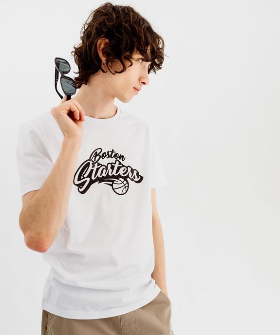 Tee-shirt manches courtes imprimé homme vue1 - GEMO (HOMME) - GEMO