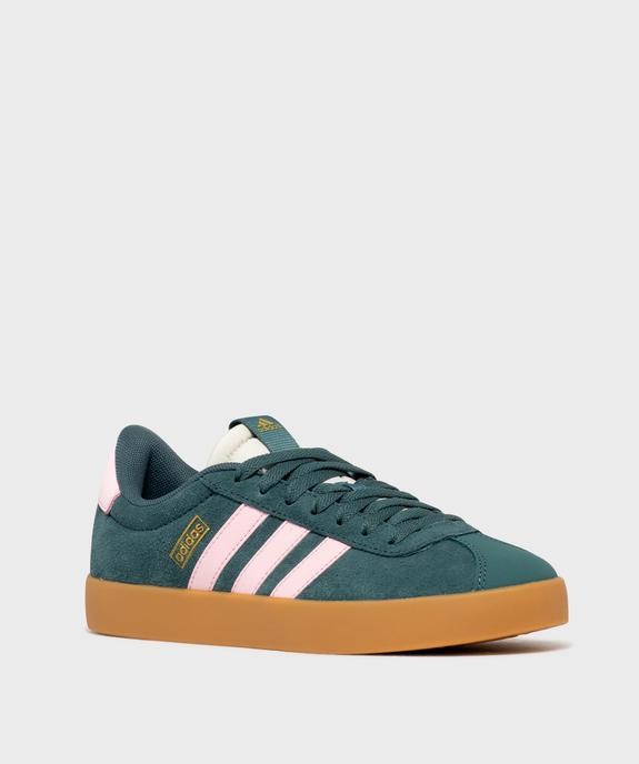 Baskets en cuir VL Court 3.0 femme - Adidas vue2 - ADIDAS - GEMO