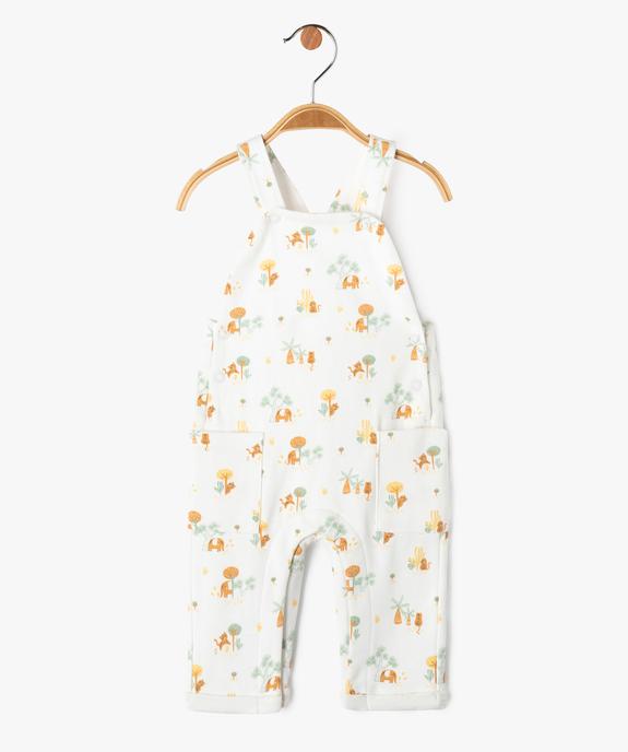 Salopette en molleton imprimé bébé vue1 - GEMO 4G BEBE - GEMO