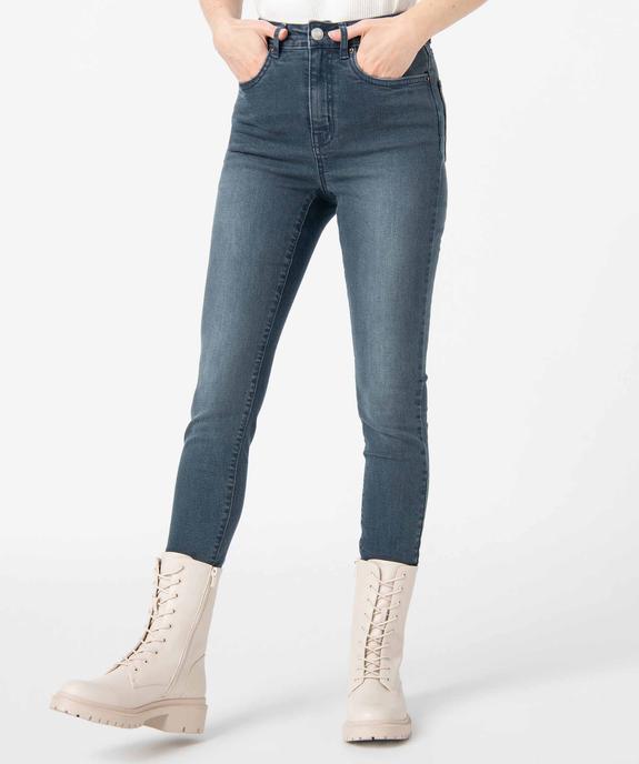 Jean femme coupe skinny taille haute vue1 - GEMO 4G FEMME - GEMO