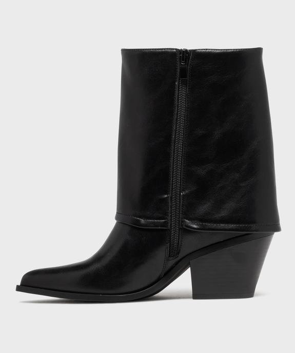 Bottines fourreau à bout pointu femme - Follow Me vue3 - FOLLOW ME - GEMO