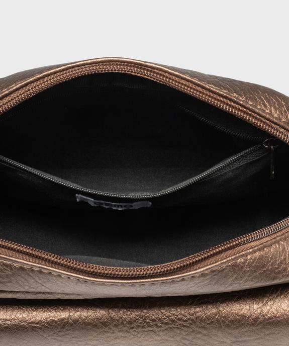 Sac à bandoulière en matière métallisée femme vue3 - GEMO (ACCESS) - GEMO