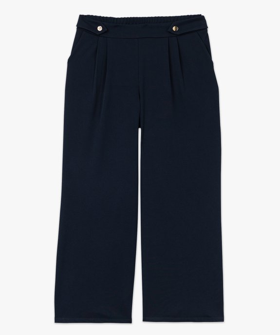 Pantalon large à pinces femme grande taille vue4 - GEMO (G TAILLE) - GEMO