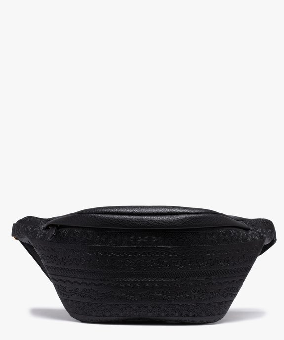 Sac femme forme banane en matière texturée vue1 - GEMO (ACCESS) - GEMO