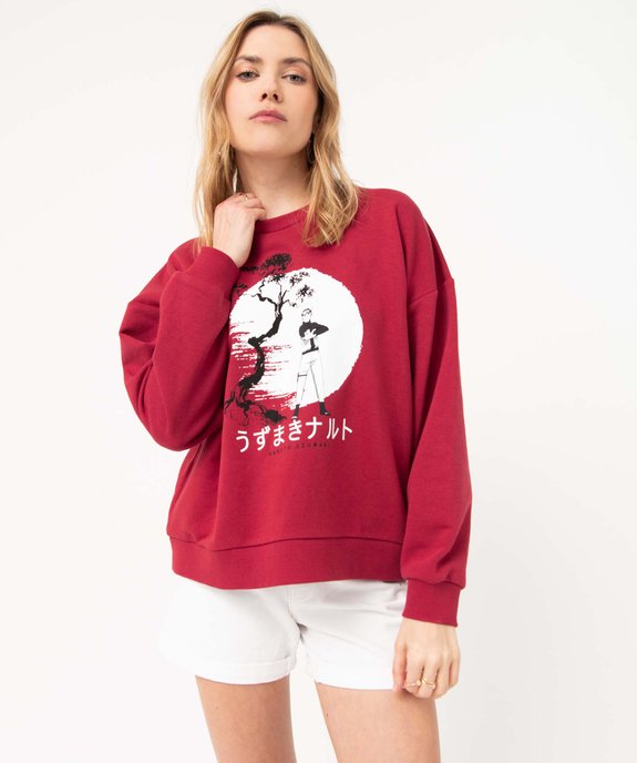 Sweat femme en molleton bouclette imprimé - Naruto Shippuden vue1 - NARUTO - GEMO