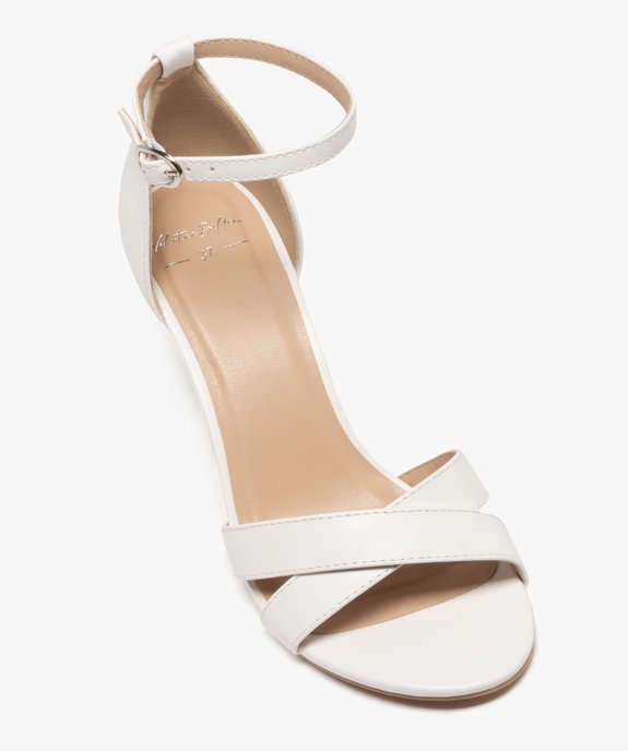 Sandales à talon haut et fin et brides croisées femme vue5 - VALENTINA BALDA - GEMO