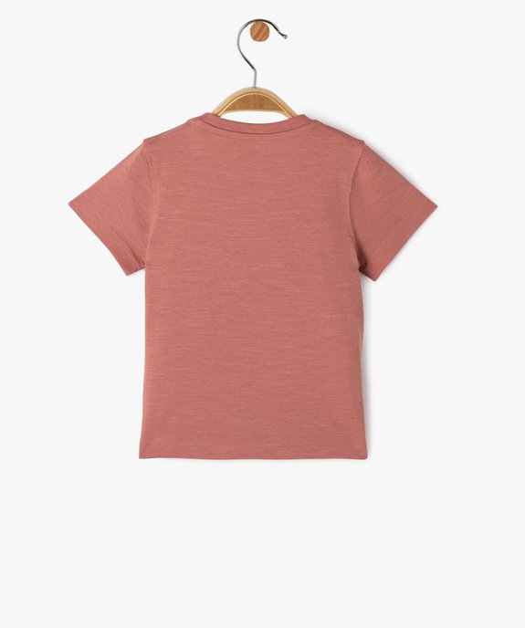 Tee-shirt manches courtes imprimé bébé garçon vue3 - GEMO(BEBE DEBT) - GEMO