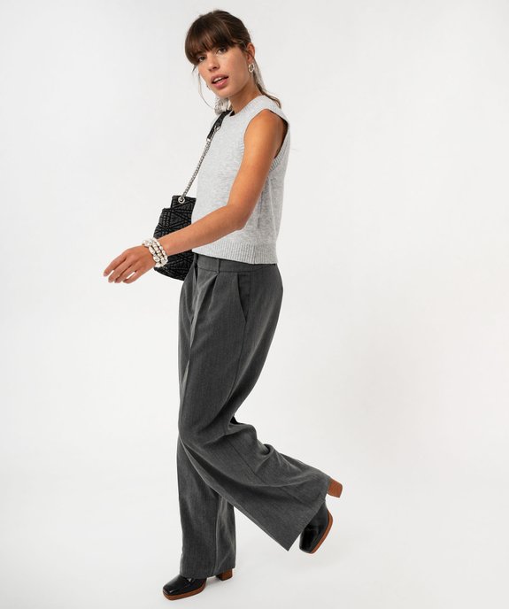 Pull sans manches coupe courte femme vue5 - GEMO(FEMME PAP) - GEMO