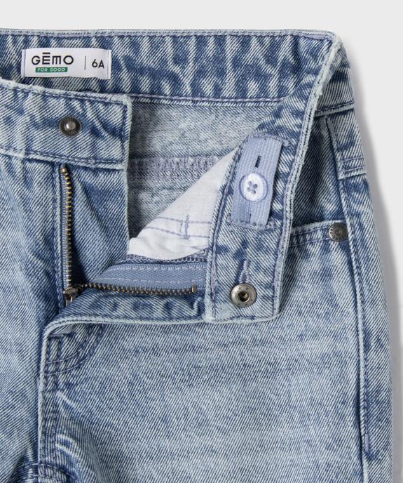 Jean Regular avec taille ajustable garçon vue2 - GEMO 4G GARCON - GEMO