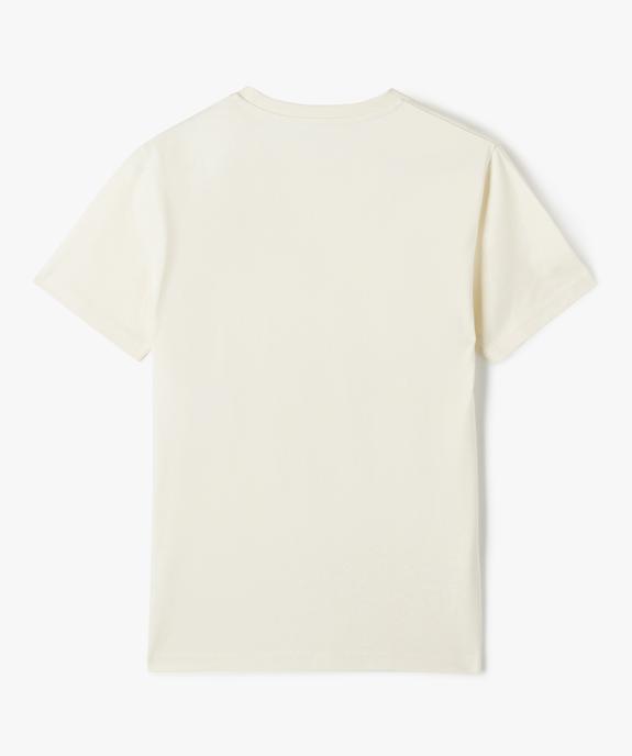 Tee-shirt à manches courtes avec inscription garçon vue3 - GEMO (JUNIOR) - GEMO