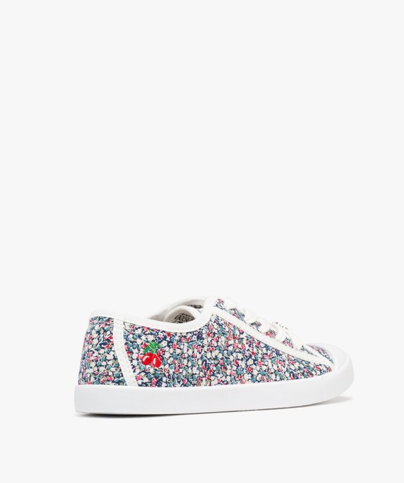 Tennis en toile à semelle fine et bout couvert femme - Le Temps des Cerises vue4 - SHOES BY LTDC - GEMO