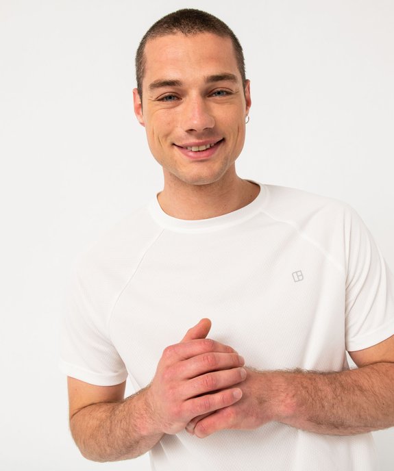 Tee-shirt manches courtes en mesh respirant homme  vue2 - GEMO (HOMME) - GEMO