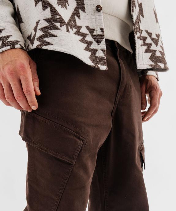 Pantalon cargo avec poches à rabat homme vue2 - GEMO (HOMME) - GEMO