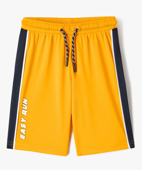 Bermuda de sport en maille légère à taille élastiquée garçon vue1 - GEMO (ENFANT) - GEMO