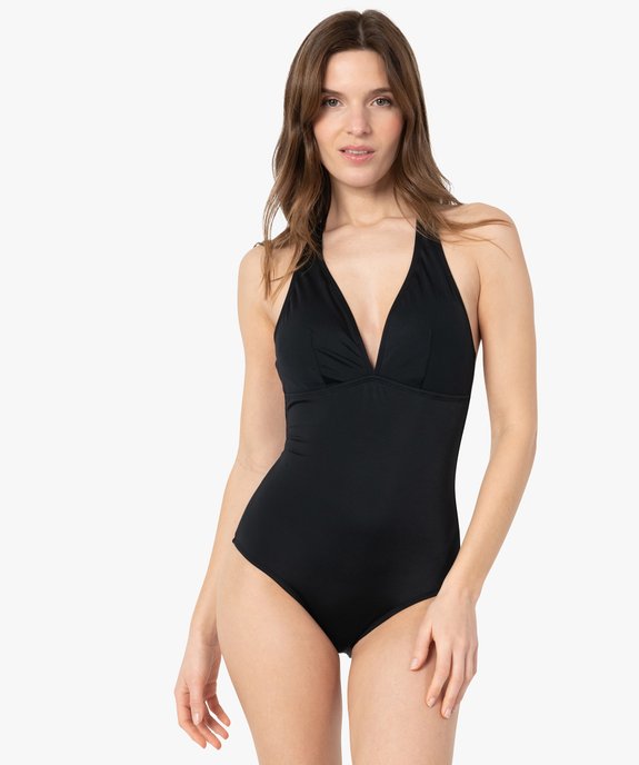 Maillot de bain femme une pièce forme triangle vue1 - GEMO (PLAGE) - GEMO