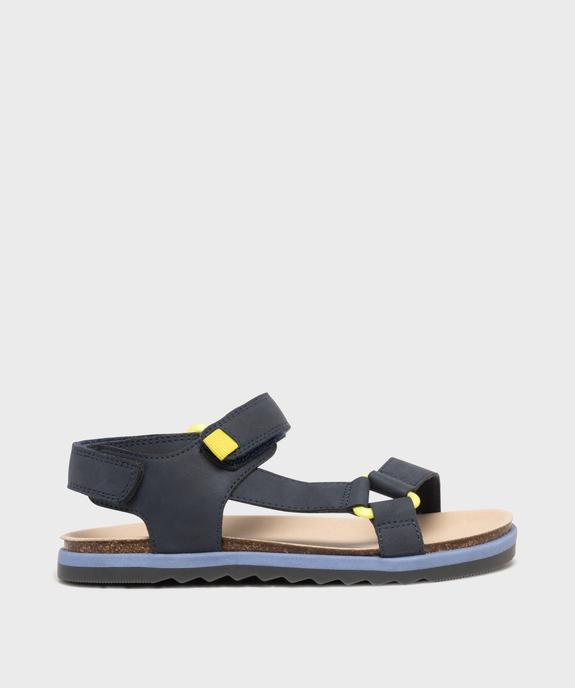 Sandales à scratch unies garçon - 5 Miles vue1 - 5 MILES - GEMO