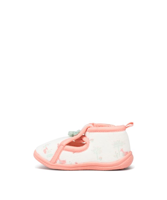 Chaussons imprimés animaux à scratch bébé vue3 - GEMO 4G BEBE - GEMO