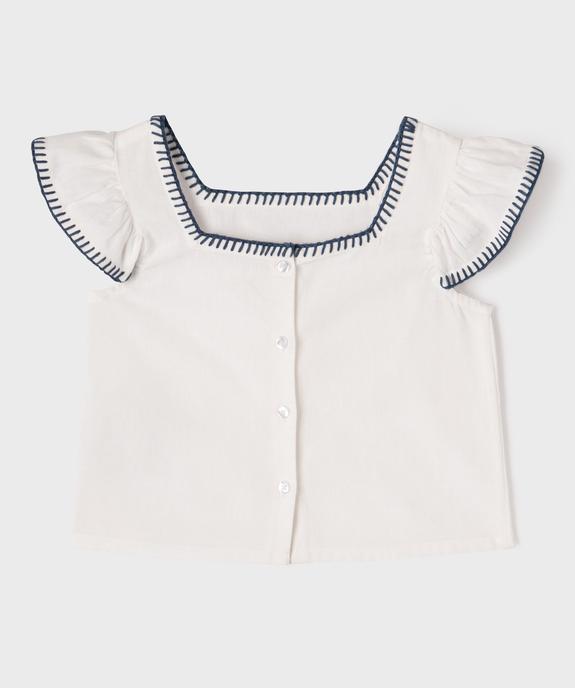 Chemise avec manches à volants fille vue4 - GEMO (ENFANT) - GEMO