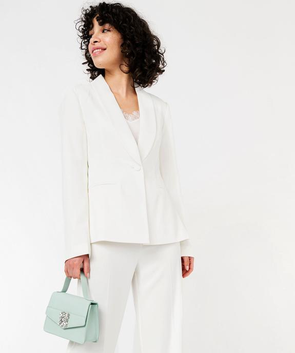 Veste de tailleur 1 bouton femme vue5 - GEMO(FEMME PAP) - GEMO