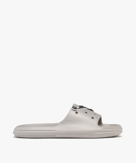 Mules de plage moulées avec bride perforée motifs foot garçon vue1 - GEMO (PLAGE) - GEMO