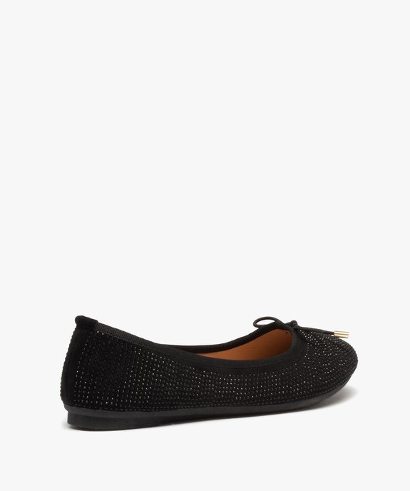 Ballerines à strass avec nœud décoratif femme vue4 - GEMO(URBAIN) - GEMO