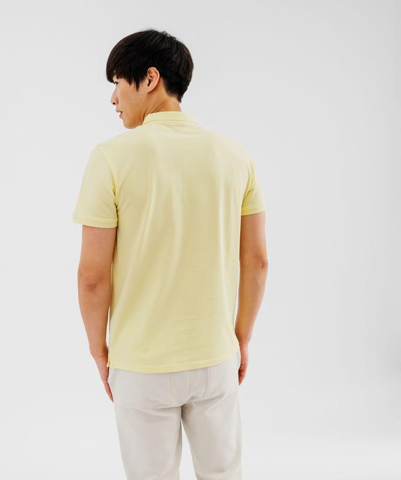 Polo à manches courtes en maille piquée homme vue3 - GEMO 4G HOMME - GEMO