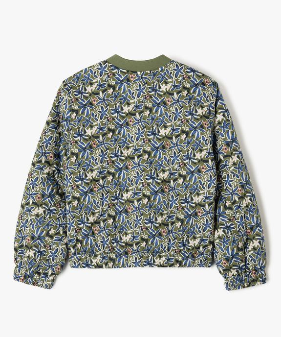 Blouson matelassé à motifs fleuris fille - LuluCastagnette vue5 - LULU CASTAGNETTE GEMO FOR GOOD - GEMO