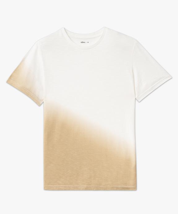 Tee-shirt manches courtes en coton flammé tie-and-dye homme vue4 - GEMO (HOMME) - GEMO
