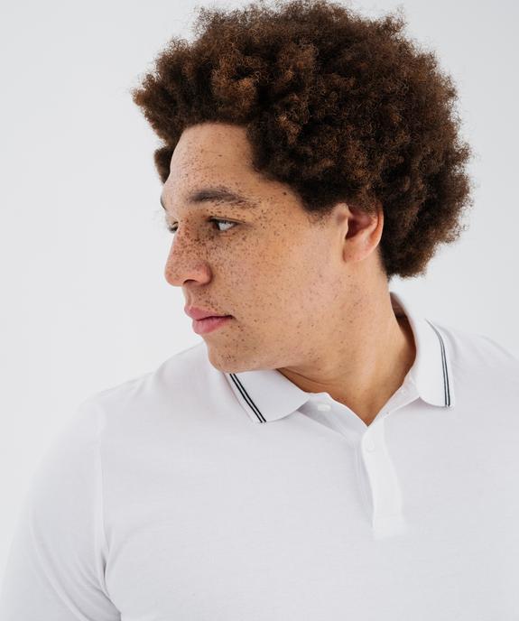 Polo à manches courtes et finitions fantaisie homme vue16 - GEMO 4G HOMME - GEMO