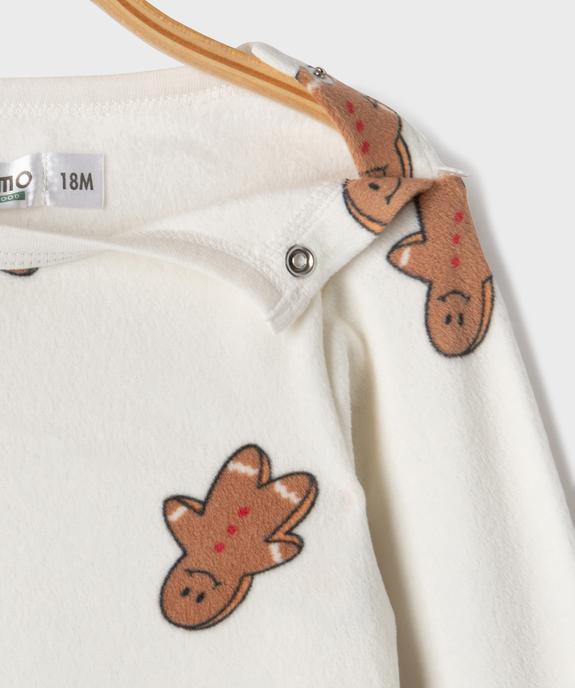 Pyjama 2 pièces Noël bébé vue2 - GEMO 4G BEBE - GEMO