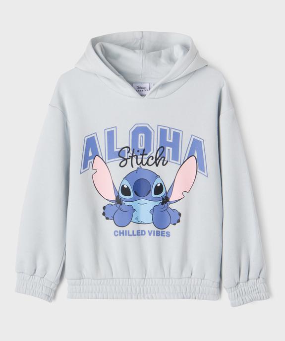 Sweat à capuche avec motif Stitch fille - Disney vue4 - LILO & STITCH - GEMO